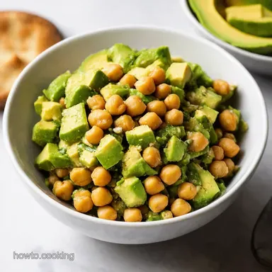 Chickpea Avocado Salad Sunshine in a Bowl Recipe Card