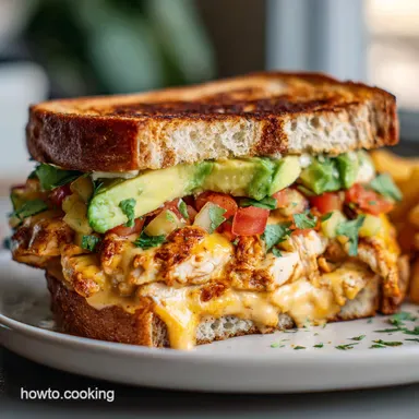 Chipotle Chicken Avocado Melt Sandwich Recipe in 18 Minutes Recipe Card