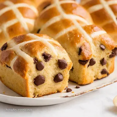 Choc Chip Hot Cross Buns Best Easter Baking Recipe Recipe Card