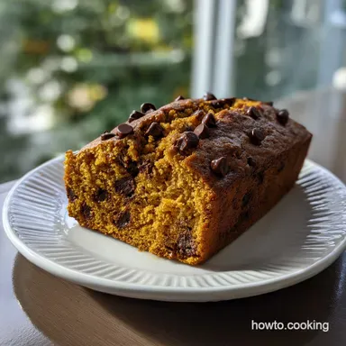 Chocolate Chip Pumpkin Bread with Moist Crumb Recipe Card