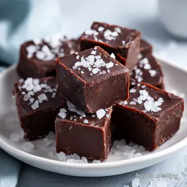 Chocolate Fudge with Sea Salt in 7 Mins