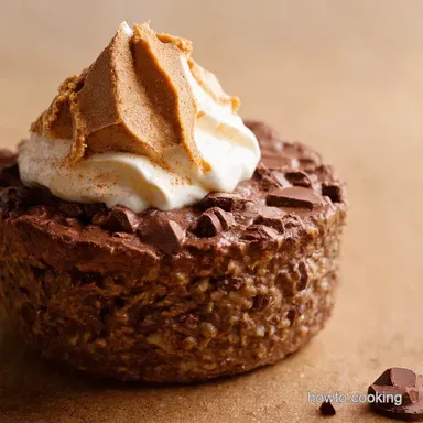 Chocolate Peanut Butter Overnight Oats Dreamy Breakfast Recipe Card