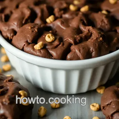 Chocolate Peanut Butter No-Bake Cookies presentation