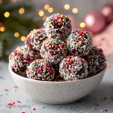 Chocolate Truffles: Homemade Festive Recipe Card