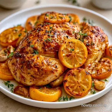 Christmas Chicken with Golden Skin