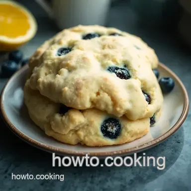 Classic British Scone Recipe: Easy Blueberry Lemon Delights Recipe Card