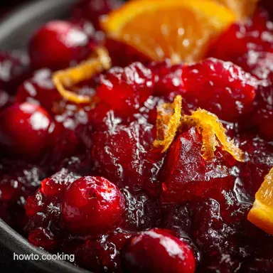 Cranberry Sauce Recipe with Orange Homemade Classic Sauce Recipe Card