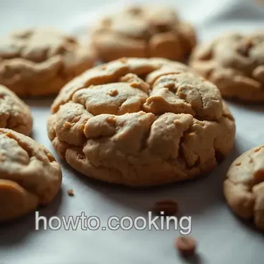 Classic Peanut Butter Cookies with a Twist presentation