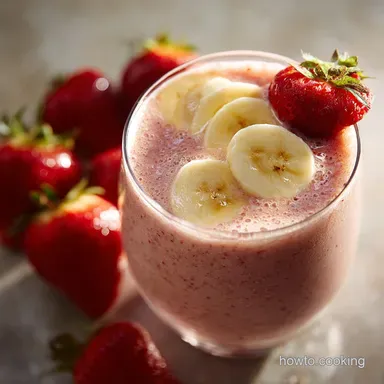 Strawberry Banana Smoothie The UltraCreamy 5Minute Recipe Recipe Card