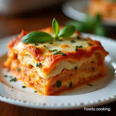 Creamy Seafood Lasagna with Shrimp Crab Recipe Recipe Card