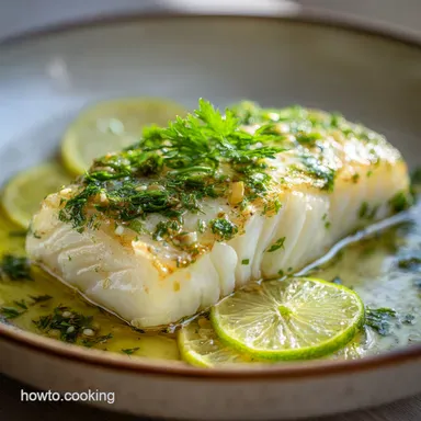 Cod Recipe with Lemon and Garlic in 22 Minutes Recipe Card