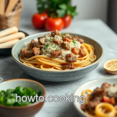 How to Make Cooked Philly Cheesesteak Pasta Delight: 5 Easy Tips! Recipe Card