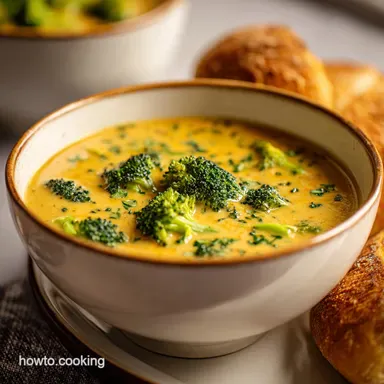 Copycat Panera Broccoli Cheese Soup in 35 Minutes Recipe Card