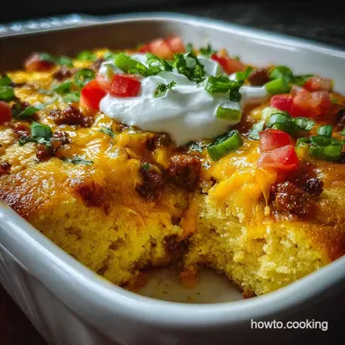 Cowboy Casserole Recipe: Oven-Only Baked Tender Recipe Card