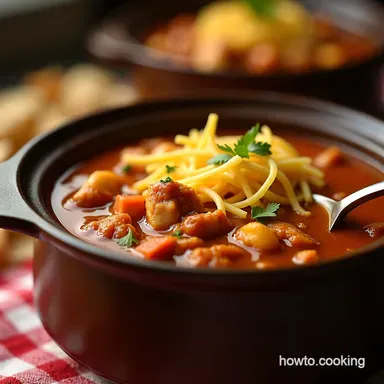 Cozy Crockpot Chicken Tortilla Soup Set Forget Recipe Card