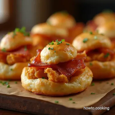Golden Crack Chicken Pastry Puffs for Game Day Recipe Card