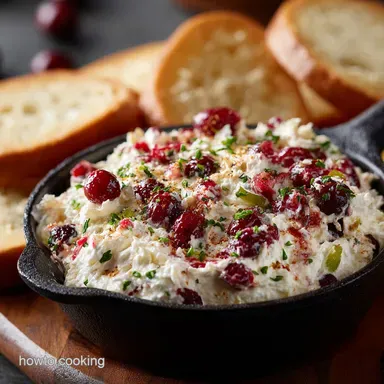 Cranberry Jalapeno Cream Cheese Dip: 15-Minute Holiday Appetizer Recipe Card