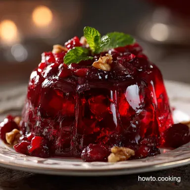 Cranberry Jello Salad: Easy Make-Ahead Thanksgiving Side Dish Recipe Card