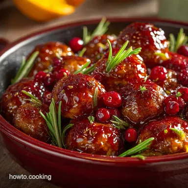 Christmas Cranberry Meatballs: The Best Zesty Orange Glazed Recipe Recipe Card