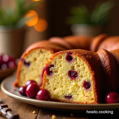 The Ultimate Christmas Cranberry Pound Cake with Orange Glaze Recipe Card