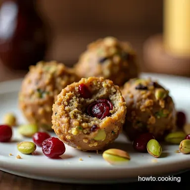 Foolproof No Bake Cranberry Pistachio Energy Bites Recipe Recipe Card