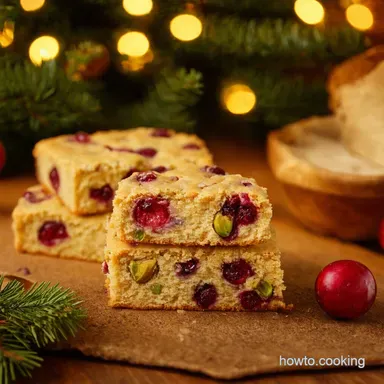Cranberry Pistachio Shortbread My Buttery Festive Recipe Recipe Card