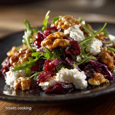 Cranberry Walnut Salad Recipe: Elevated with Whipped Goat Cheese Recipe Card