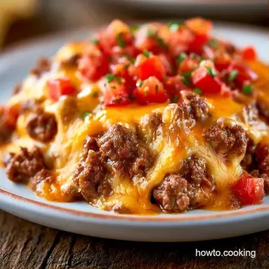 Cream Cheese Rotel Dip with Ground Beef Recipe Card