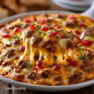 Cream Cheese Rotel Dip with Ground Beef