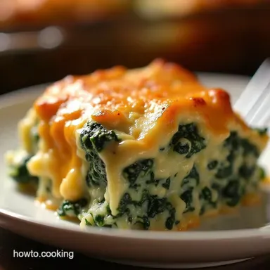 The Ultimate Creamy Cheesy Baked Spinach Casserole Recipe Recipe Card