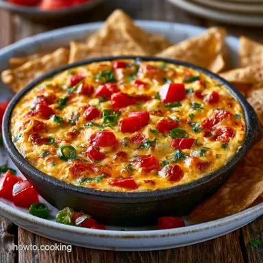 Cheddar Rotel Dip in 15 Minutes Recipe Card