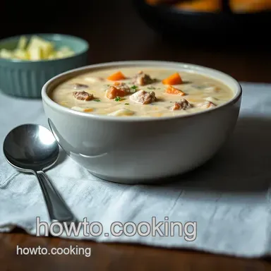 Creamy Cheeseburger Soup Recipe: Comfort in a Bowl for the Family Recipe Card