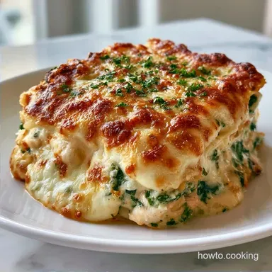 Creamy Chicken Lasagna with Spinach