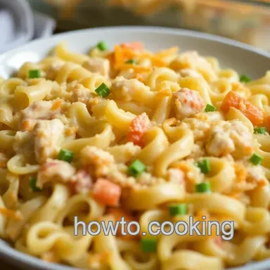 Easy Creamy Chicken Reames Noodle Casserole: A Family Favorite Recipe Card