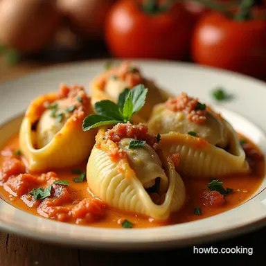 Creamy Italian Stuffed Shells My White Sauce Sensation Recipe Card