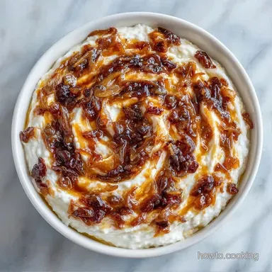 Onion Dip for 8 Servings: Slow-Cooked Recipe Card