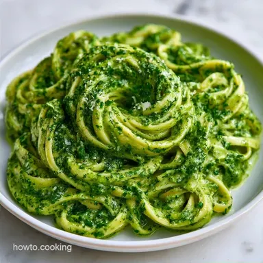 Creamy Pesto Fettuccine in 20 Minutes