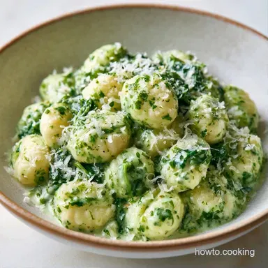 Creamy Pesto Gnocchi in 20 Minutes Recipe Card