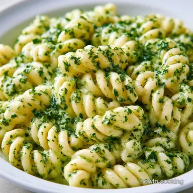 Creamy Pesto Pasta Sauce in 15 Minutes Recipe Card