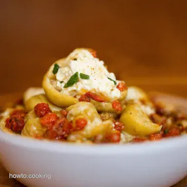 Creamy Ricotta SunDried Tomato Shells My GoTo Italian Recipe Card