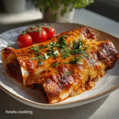 Creamy Roast Beef Enchiladas: Silky Texture Recipe Card