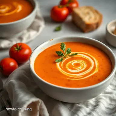 Creamy Roasted Tomato Soup: Comfort in a Bowl | Creamy Soup Recipes Recipe Card