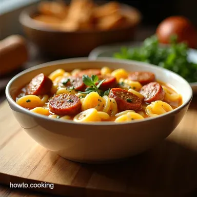 UltraCreamy Parmesan Italian Sausage Ditalini Soup Recipe Recipe Card