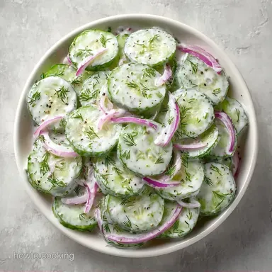 Creamy Sour Cream Dill Salad in 45 Mins Recipe Card