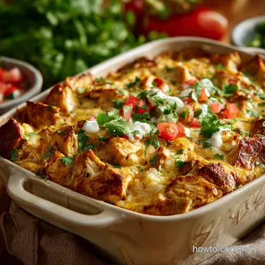 FussFree Creamy Southwest Chicken Casserole Easy Weeknight Bake Recipe Card
