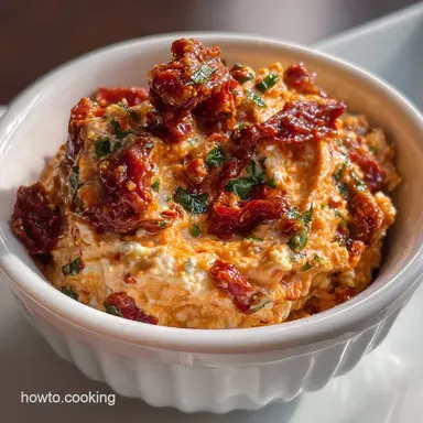 Sun Dried Tomato Dip: Creamy Feta Basil Spread Recipe
