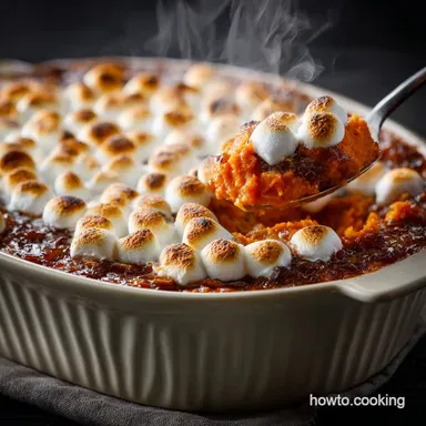 Sweet Potato Casserole with Marshmallows The Best Creamy Spiced Recipe Recipe Card