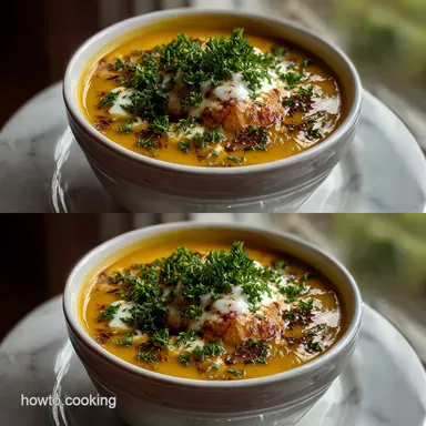 Sweet Potato Soup: Velvety Smooth Finish Recipe Card