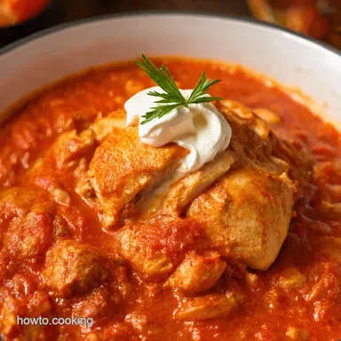 Creamy Tomato Chicken Heavy Whipping Cream Comfort Recipe Card