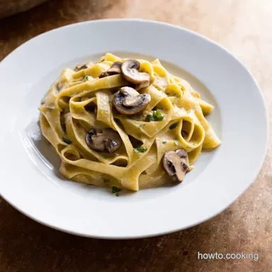 Creamy Mushroom Pappardelle Tuscan Comfort in Under an Hour Recipe Card